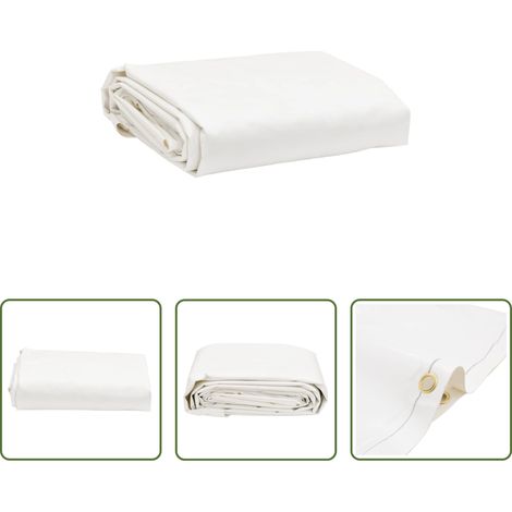 Bâche anti-UV - Bâche blanc 1,5x2 m 650 g/m² (1/5)