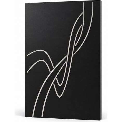 Plaque de protection murale pour poêle à bois Atria Simplicity droite 80 x 120 cm noir sablé
