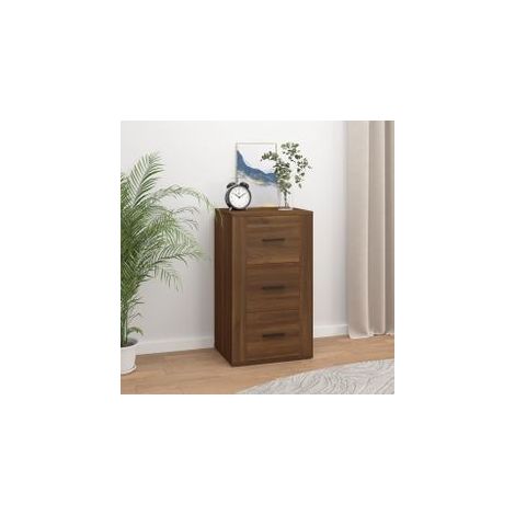 Buffet Chêne marron 40x33x70 Bois d'ingénierie (1/5)