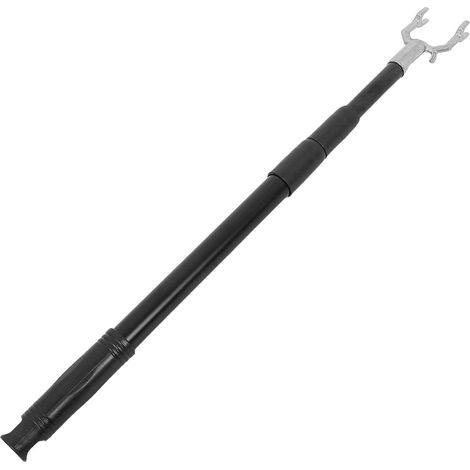 Camping Edelstahl Teleskop Kleiderbügelstange 55 110cm Ausziehbar mit Stabiler Metallaufnahme (1/5)