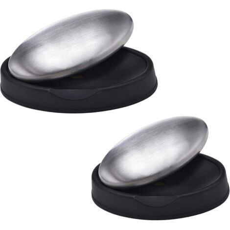Savon Anti-Odeur Inox, Savon en Acier inoxydable, Inox de Savon, Savon Acier Anti Odeur, Barre de Savon en Acier Inoxydable Avec Support, Élimine les Odeurs de Poisson, D'oignon et D'a