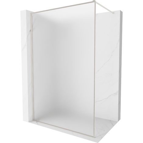 Mexen Kioto-XF pannello doccia Walk-in con struttura 50 x 202 cm, brina 10 mm, nichel spazzolato - 800-050-104-97-30-X (1/5)