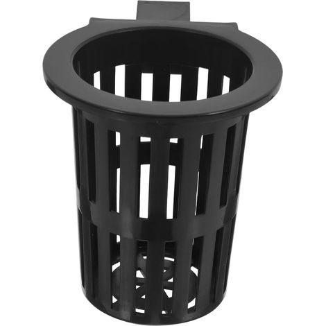 SHINEOFI Lot de 2 paniers suspendus en plastique noir pour plantes hydroponiques et patates douces (1/5)