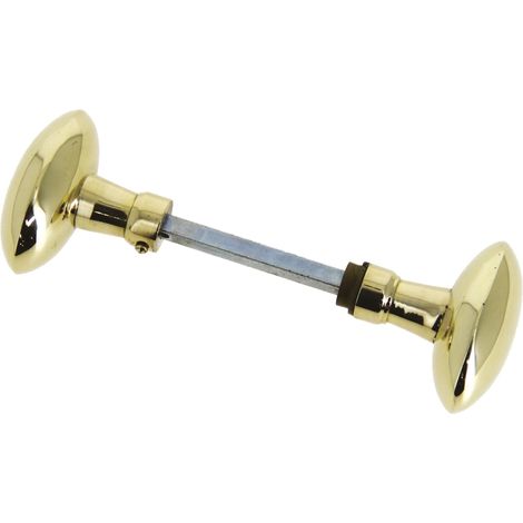 Doppelknopf Antik poliertes Messing Vintage