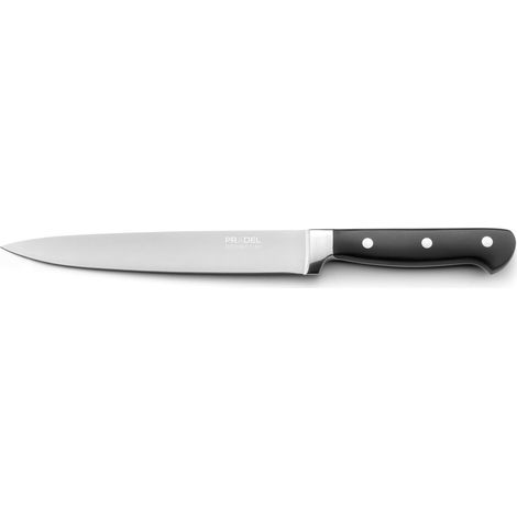 Pradel Essentiel - Coltello da intaglio - Stemma - Acciaio inox 13 C, finitura satinata - Lama 20 cm - Nero (1/5)