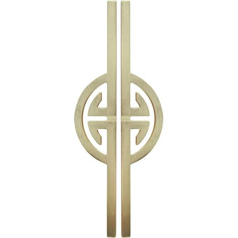 Poignées de tiroir dorées brossées en lot de 2, poignées demi-lune, poignées à mortaise en alliage de zinc pour tiroirs, adaptées pour meubles de cuisine, placards et armoires (1/5)