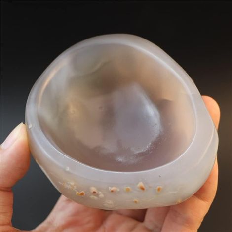 Cristal naturel 200-400g pierres naturelles cristal Agate bol Agate cendrier Quartz pierre minerai artisanat décoration de la maison 1 PC Collections de la maison (1/5)