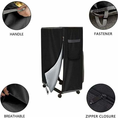 Housse de rangement pour lit pliant réglable étanche anti-poussière housse de protection multifonctions intérieur extérieur housse de matelas pour lit pliant 99 38 114 cm (1/3)