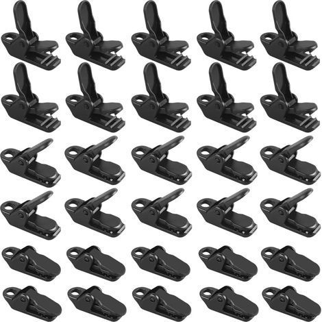 100PCS Pince pour Bache, Tente Clips Clips Plastiques pour Toile d'Ombrage Clips de Fixation Pince Bâche Clip Auvent Pince Plastique pour Activités de Plein Air, 3.2X1X1.3 cm (1/5)