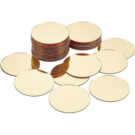 50 selbstklebende Mini-Acrylspiegelfliesen