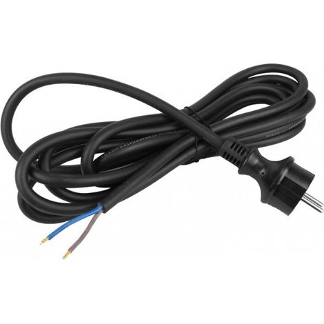 CAVO DI COLLEGAMENTO CON SPINA DIRITTA IP44 21,5 H07RN-F 5M NERO - E+20-025