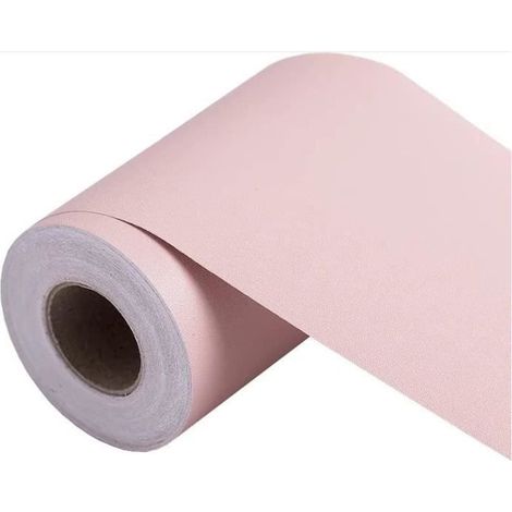 Frise Murale Adhesive - Décorative - Rose - 10cm X 500cm - PVC - Adhésive (1/4)