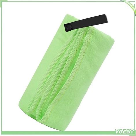 Serviette de voyage microfibre - FAFEICY - 80x130 cm - Vert clair - Séchage rapide - Sac & boucle (1/5)