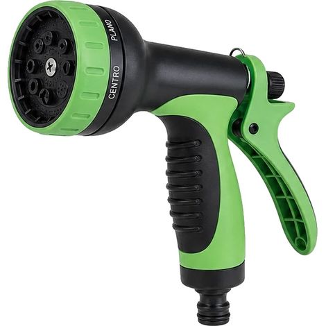 Pulverizador de jardín, 10 patrones de pulverización, mango ergonómico antideslizante, color verde. (1/2)