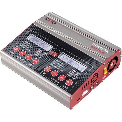 Reely V-Charge 200 Duo Chargeur multifonction de modélisme 12 V, 230 V 10 A NiMH, Li-polymère, Li-io (1/5)