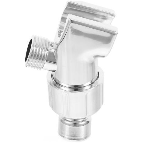 Adjustable Silver Plastic Shower Holder Shower Arm Bracket (1/5)