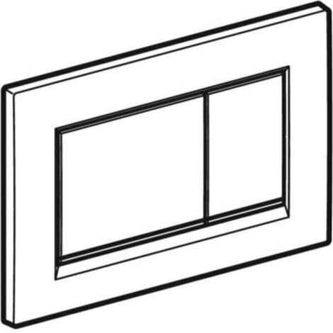 Geberit Sigma30 dual flush plate, matte black/chrome (115.883.14.1)