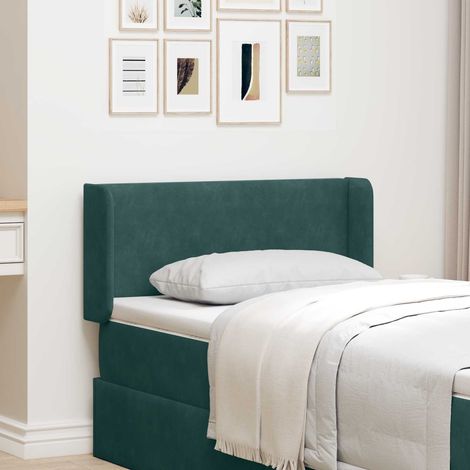 vidaXL Oreille de tête de lit Vert 40,5 x 40,5 x 4 cm Velours (1/5)