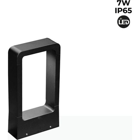 Barcelona Led – Potelet d'extérieur LED 7W IP65 – Aluminium moulé – Lumière chaude 3000K – Résistant aux chocs et intempéries – Dimensions 160x55x300mm (1/5)