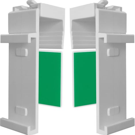 10 supports pour stores vénitiens et accessoires pour rideaux, 17 supports réglables avec adhésif vert. (1/5)