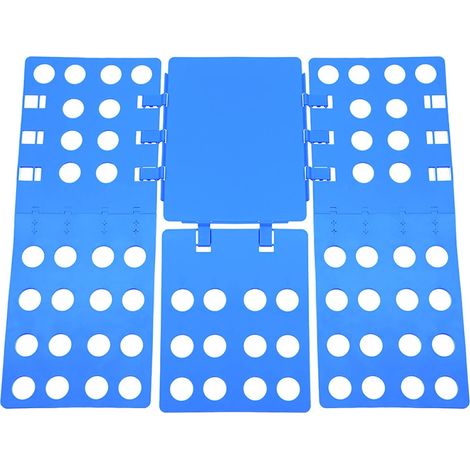 Planche à plier les t-shirts, organisateur de linge facile et rapide, ABS de haute qualité, organisateur de t-shirts pliable pour la maison, les voyages et la buanderie (68 x 57 cm) (1/5)