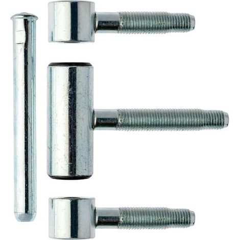 Bisagras de madera de 3 habitaciones con NB. Juega de zinc Ø 20. Porte peso 80 kg (por 10)
