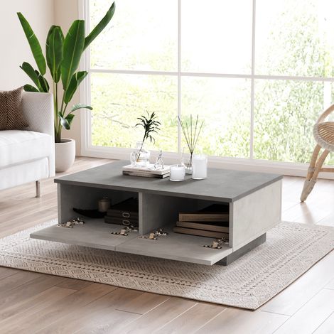 Table basse de salon avec rangement moderne Avenor (1/6)