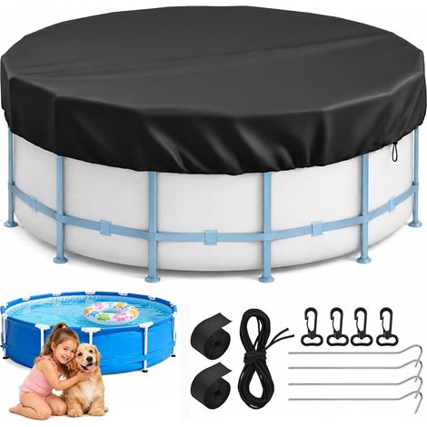 210D Oxford Robuste Bâche de Protection pour Piscine Hors Sol Imperméable (1/5)
