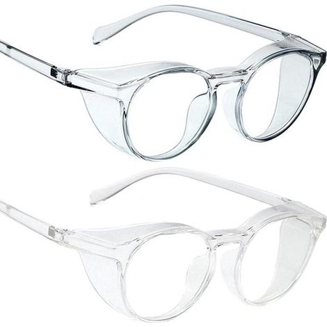 Schutzbrillen 2er-Pack, beschlagfrei, blaulichtabweisend, wind- und sandabweisend, transparente Schutzbrillen - für Damen und Herren. (1/5)