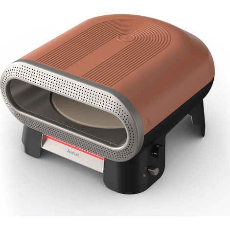 Tefal Pizza Pronto, Forno per pizza elettrico da esterno, Pietra rotativa automatica, Fino a 400°C, Multifunzione 4 Temperature, Pala per pizza inclusa, JM600TE0 (1/3)