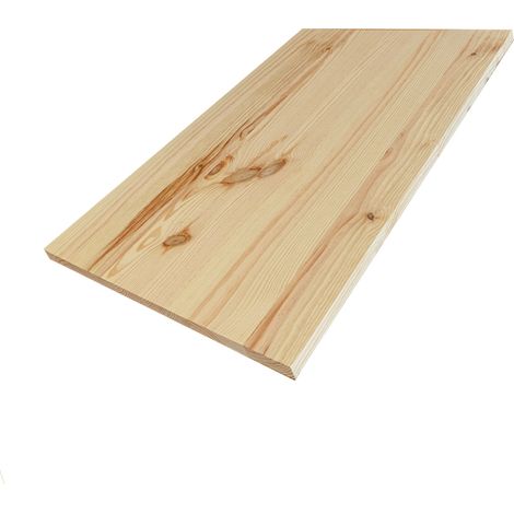 Tablette Pin Rustique bois massif, L.80 x l.50 cm, Ep.22 mm
