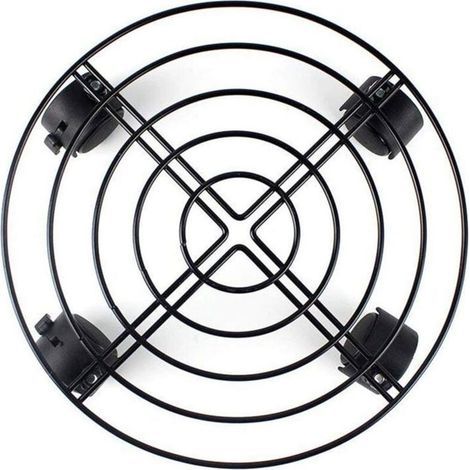Support de pot de fleur et de plante en metal chariot caddie sur roues outils de jardin et de maison interieur (1/4)