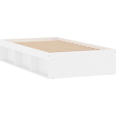 Cadre de lit blanc 90x200 (1/5)