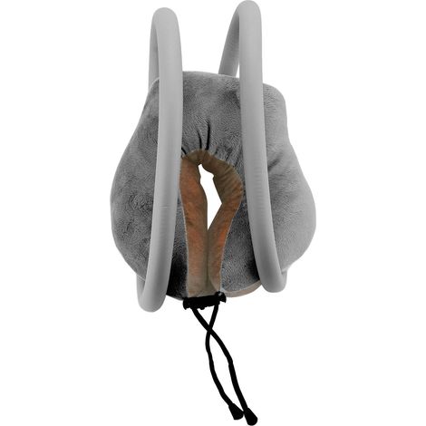 Cuscino da collo, supporto flessibile per cellulare a collo d'oca, a forma di U, da appendere su un supporto girevole a 360° per sonnellini, viaggi, casa, marrone. (1/2)