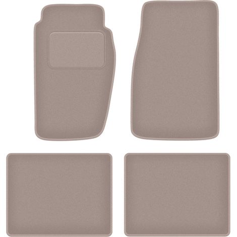 Tapis de sol en velours beige pour Jeep Grand Cherokee XJ tout-terrain (1992-1998) (1/5)
