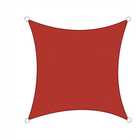 2x2m Sun Sail Shade Square Awning Canopy Garden Sun Cover Patio Sunscreen - Terracotta (1/3)