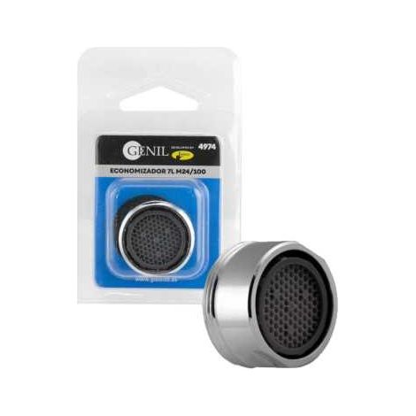 Économiseur d'eau femelle 7 litres - 22/100 - Métal chromé - Lot de 25 unités (1/5)