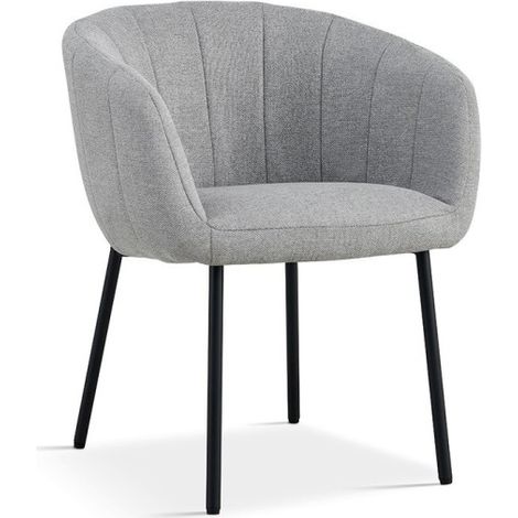 Sedia SEVILLE Tessuto Grigio chiaro, dimensioni H79 x L57 x P62, ideale per la tua cucina o sala da pranzo.