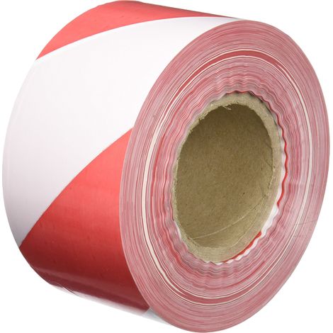 S21 segnalazione ac-023 – 80 – Nastro di balizamiento, quarzo, Standard, colore: rosso/bianco