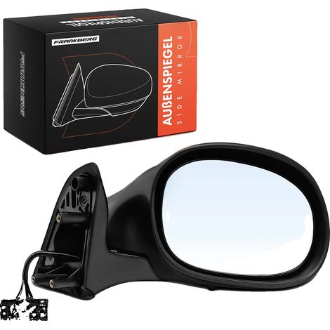 Miroir Extérieur, Fonctionnement Électrique, Couleur Noire, Compatible avec CITROËN Xsara Picasso, 7 Contacts de Connecteur, Design Convexe (1/5)