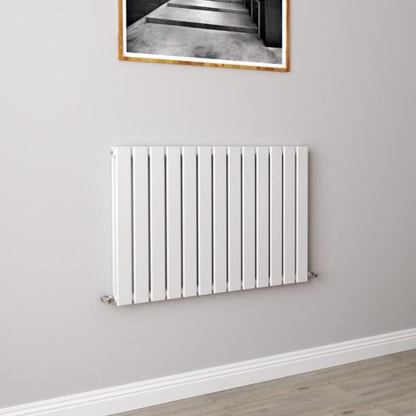 AICA Flat Panel Radiator Designer Central Heating Horizontal 600x884mm Double White