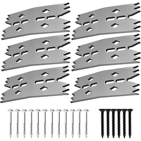Lot de 6 plaques serrage pour dalles, plaque fixation métallique 4 (1/5)