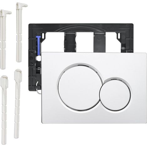 Panneau de commande à double bouton compatible avec l'interrupteur mural de toilette Sigma 01 UP300.115.770 (blanc) (1/5)