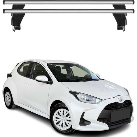 OMAC Dachträger Querträger Alu für Toyota Yaris Cross XP210 2021-2026 – Abschließbar – T-Nut – City-Crash-getestet – Max. 50 kg Silber (1/5)