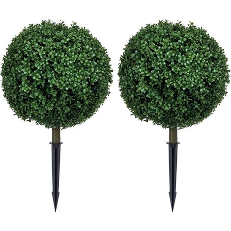 Buis artificiel (lot de 2), réaliste, résistant aux intempéries, facile d'entretien, 70 cm (1/5)