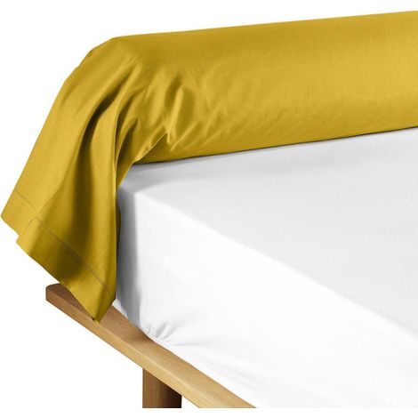 Taie de Traversin "Lina" 85x185cm Curry (1/4)