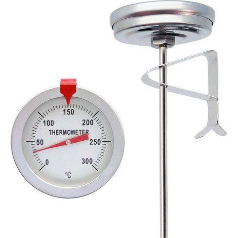 Thermomètre de cuisson à sonde, thermomètre pour barbecue, thermomètre domestique, thermomètre en acier, thermomètre de cuisine, thermomètre en acier inoxydable pour la cuisson et le rôtissage.-AquaFo (1/5)