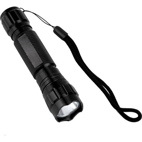 1 Lampe torche, LED T6 haute luminosité, alliage d'aluminium, compacte, pour chasse camping urgence (1/5)