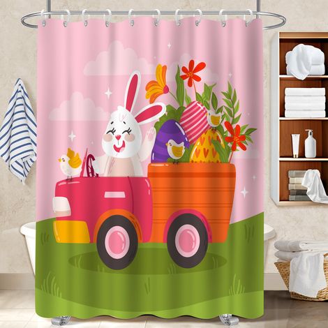 Rideau polyester pour douche 180x180 dessin rideau séchage rapide pour célibataire actif (1/5)
