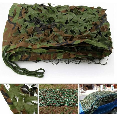 2x3m Oxford tissu Camouflage maille thème fête décoration voiture Camouflage couverture pour se cacher lors de la chasse